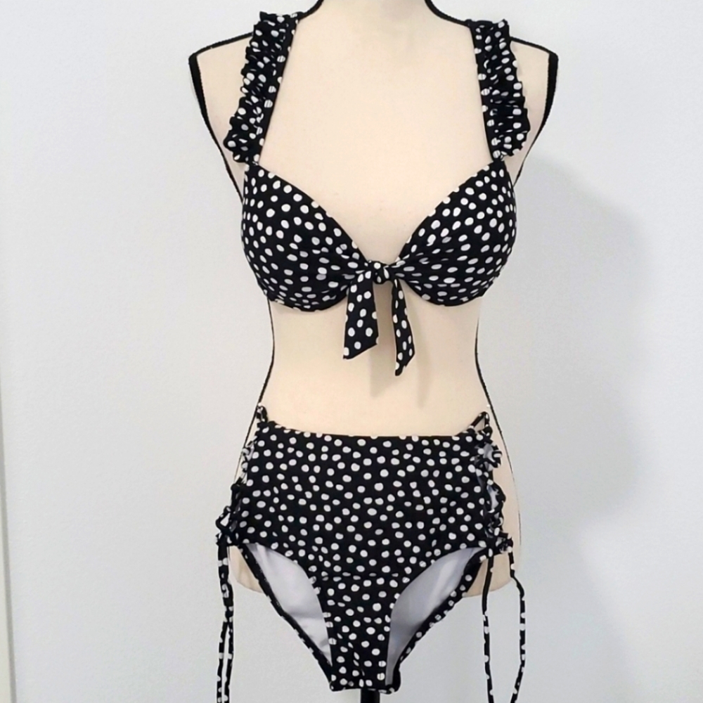 Pin Up Girl Polka Dot Bikini NWOT